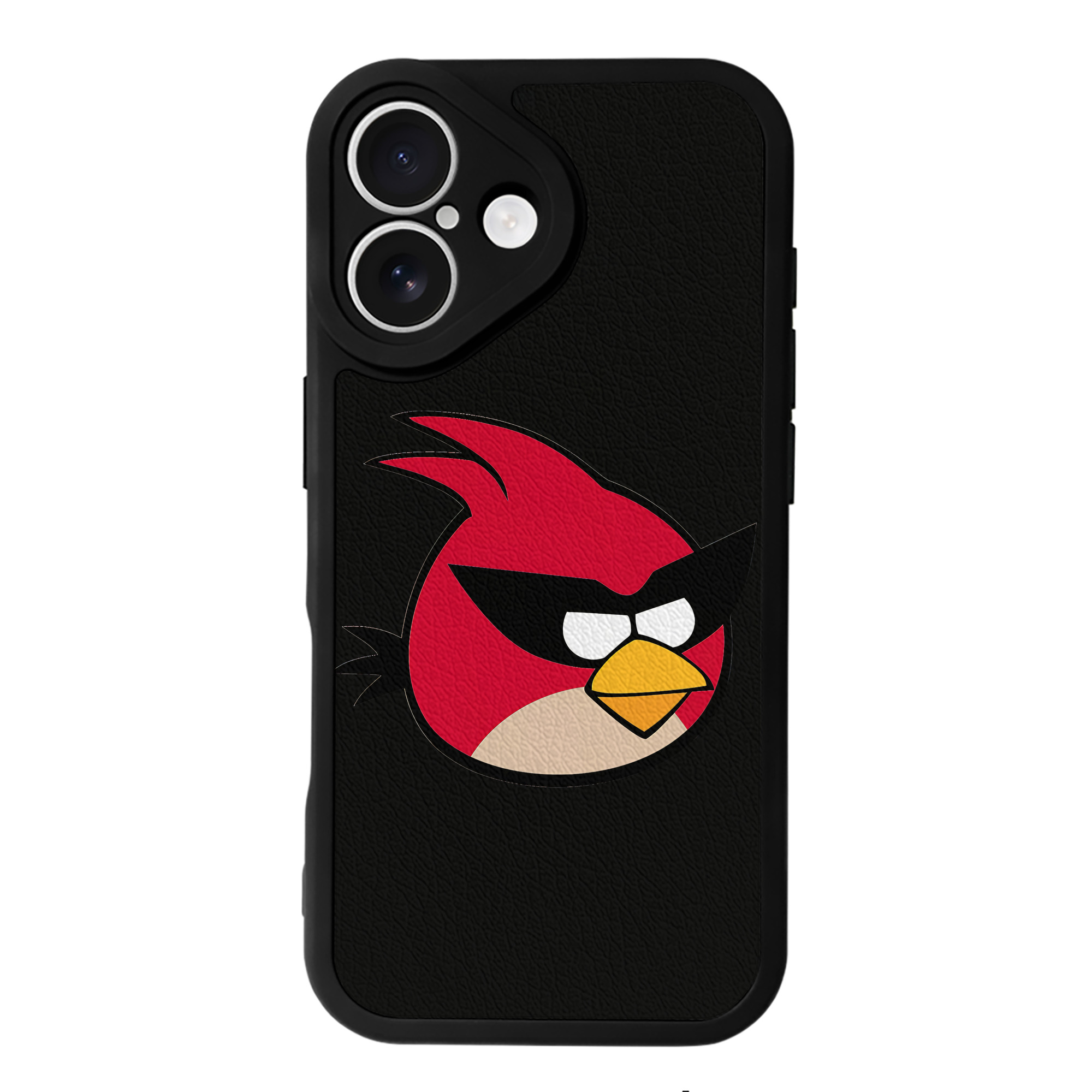 （画像用） Angry Birds アングリーバード 【iPhone 16シリーズ対応】シリコンスマホケース（レザー調） 材質：シリコン